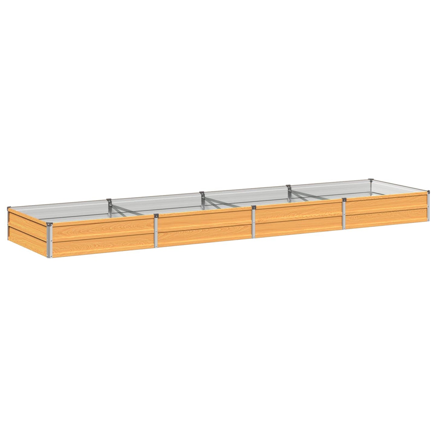 Raised Garden Bed Natural 320 x 80 x 24 cm cold-rolled steel