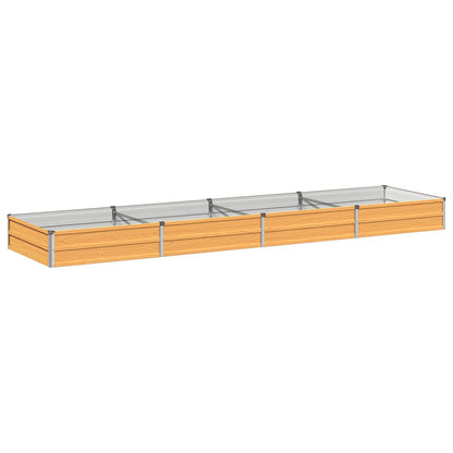 Raised Garden Bed Natural 320 x 80 x 24 cm cold-rolled steel