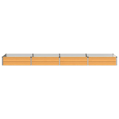 Raised Garden Bed Natural 320 x 80 x 24 cm cold-rolled steel