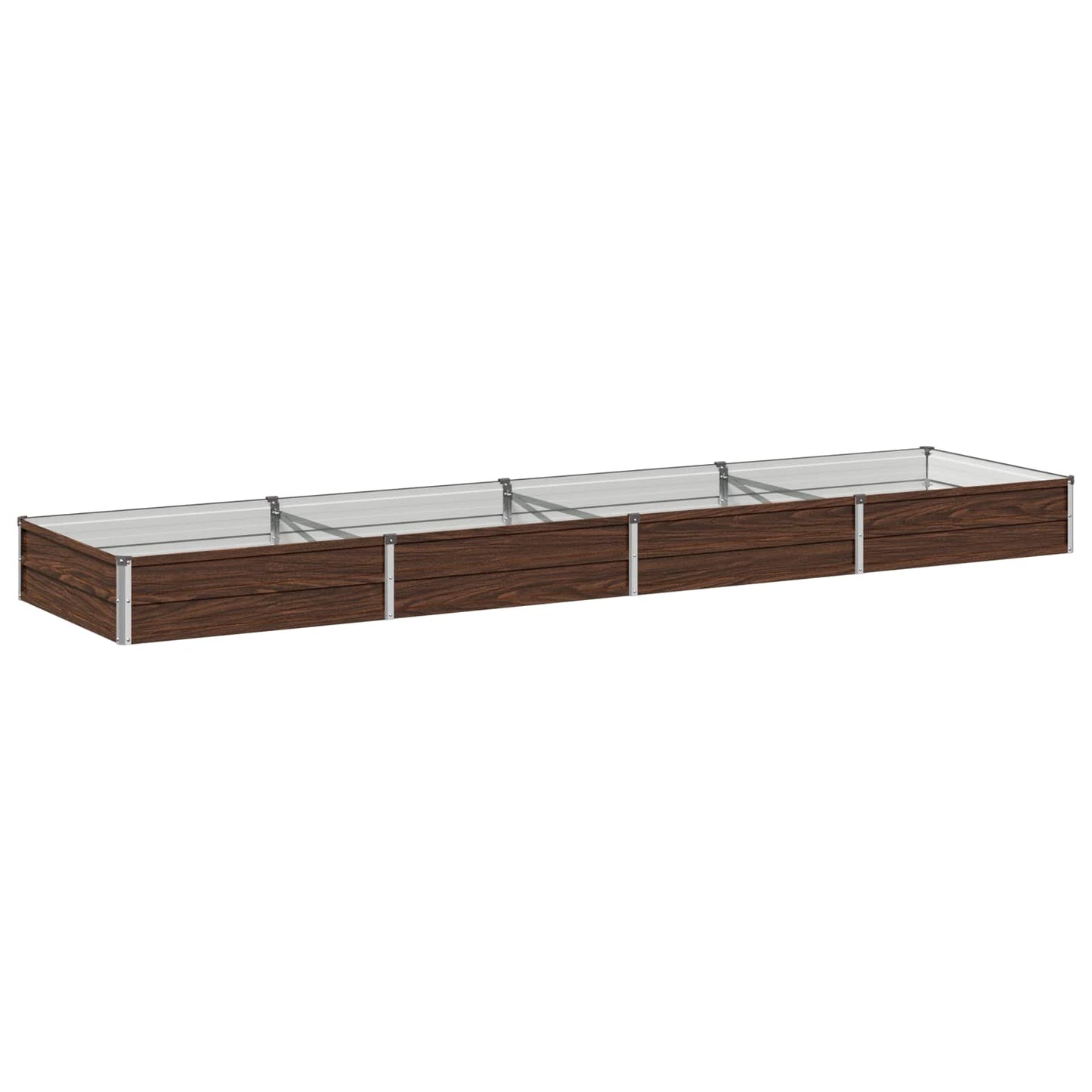 Raised Garden Bed Black 320 x 80 x 24 cm cold-rolled steel