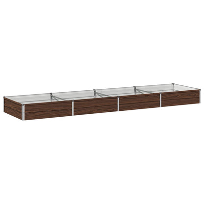 Raised Garden Bed Black 320 x 80 x 24 cm cold-rolled steel