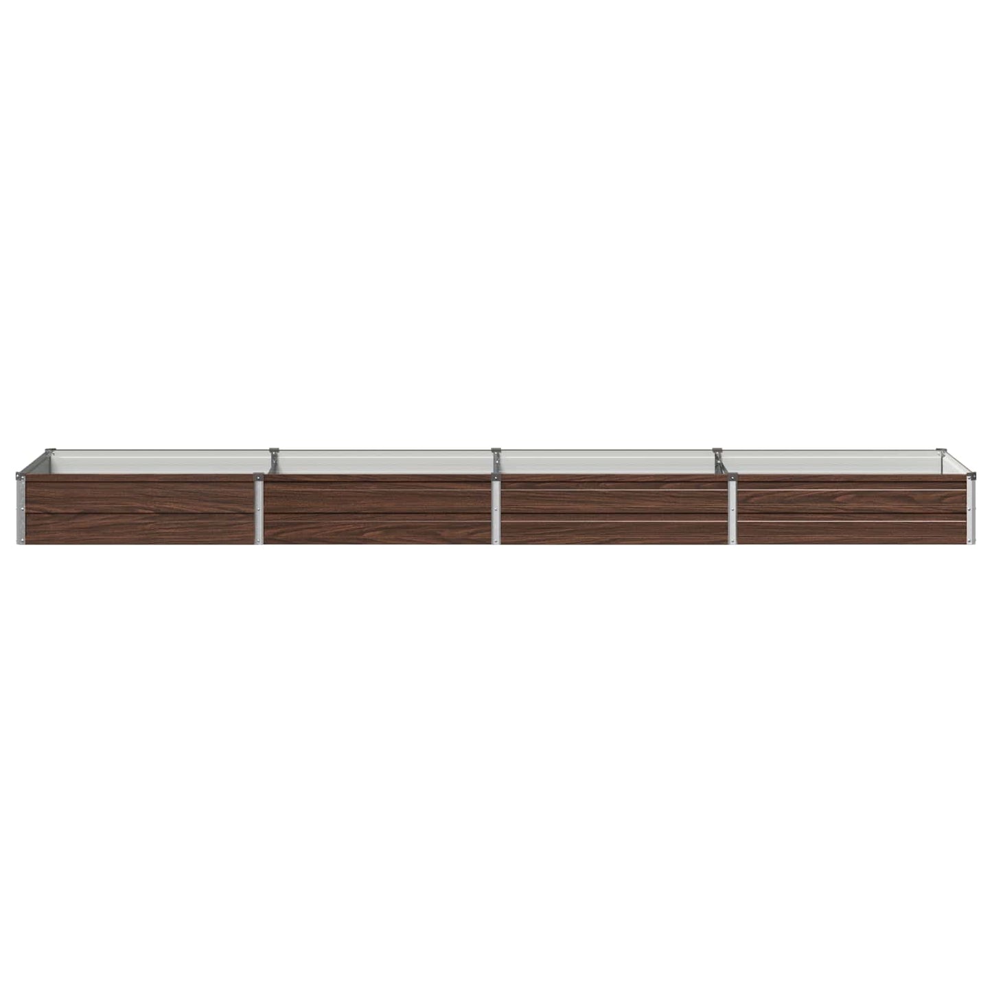 Raised Garden Bed Black 320 x 80 x 24 cm cold-rolled steel