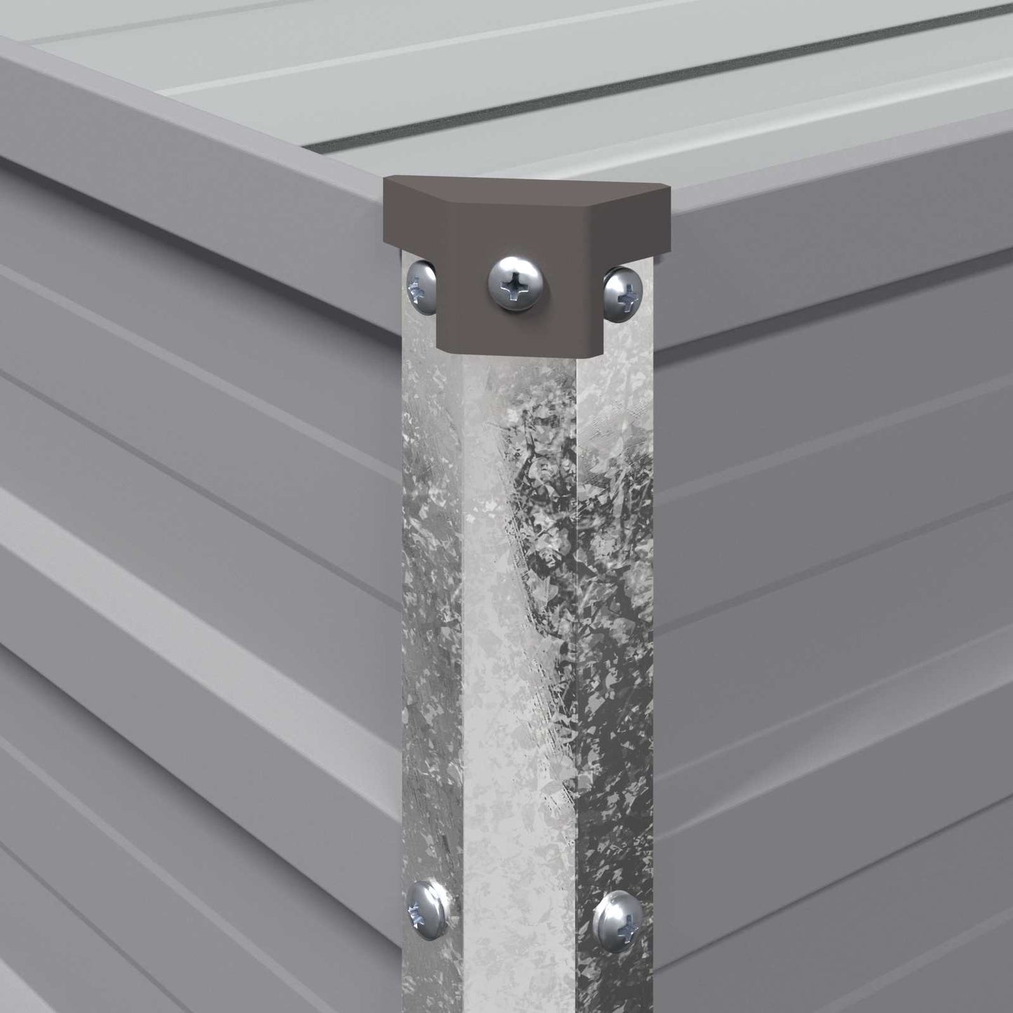 Raised Garden Bed Grey 320 x 80 x 24 cm cold-rolled steel