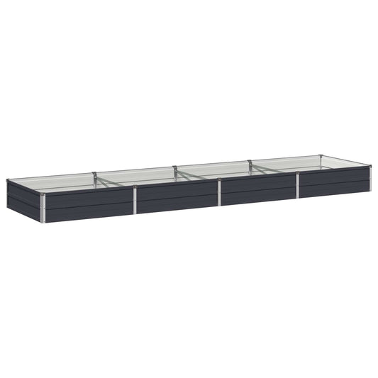Raised Garden Bed Anthracite 320 x 80 x 24 cm cold-rolled steel