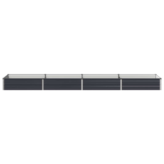 Raised Garden Bed Anthracite 320 x 80 x 24 cm cold-rolled steel