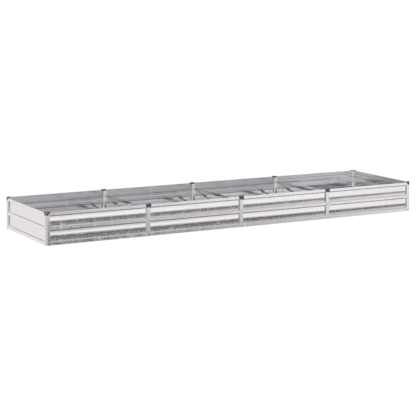 Raised Garden Bed Silver 320 x 80 x 24 cm galvanized