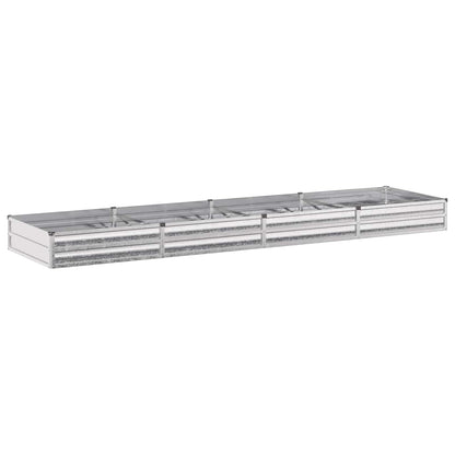 Raised Garden Bed Silver 320 x 80 x 24 cm galvanized