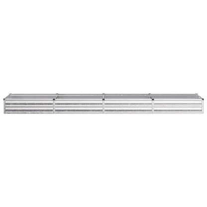 Raised Garden Bed Silver 320 x 80 x 24 cm galvanized