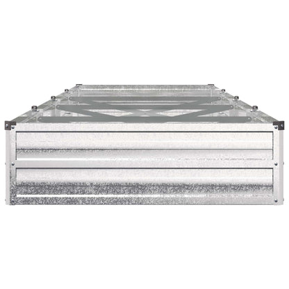Raised Garden Bed Silver 320 x 80 x 24 cm galvanized