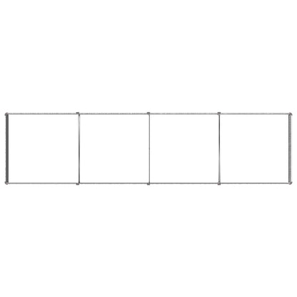 Raised Garden Bed Silver 320 x 80 x 24 cm galvanized