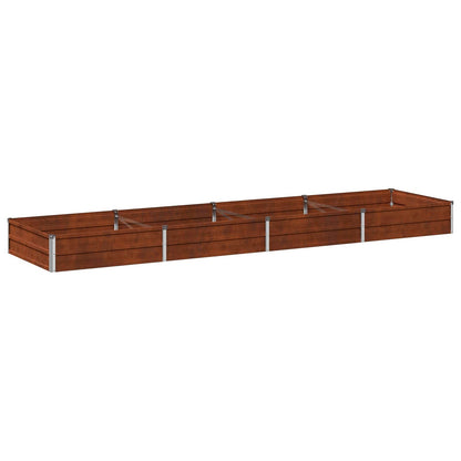 Raised Garden Bed Rusty 320 x 80 x 24 cm corton