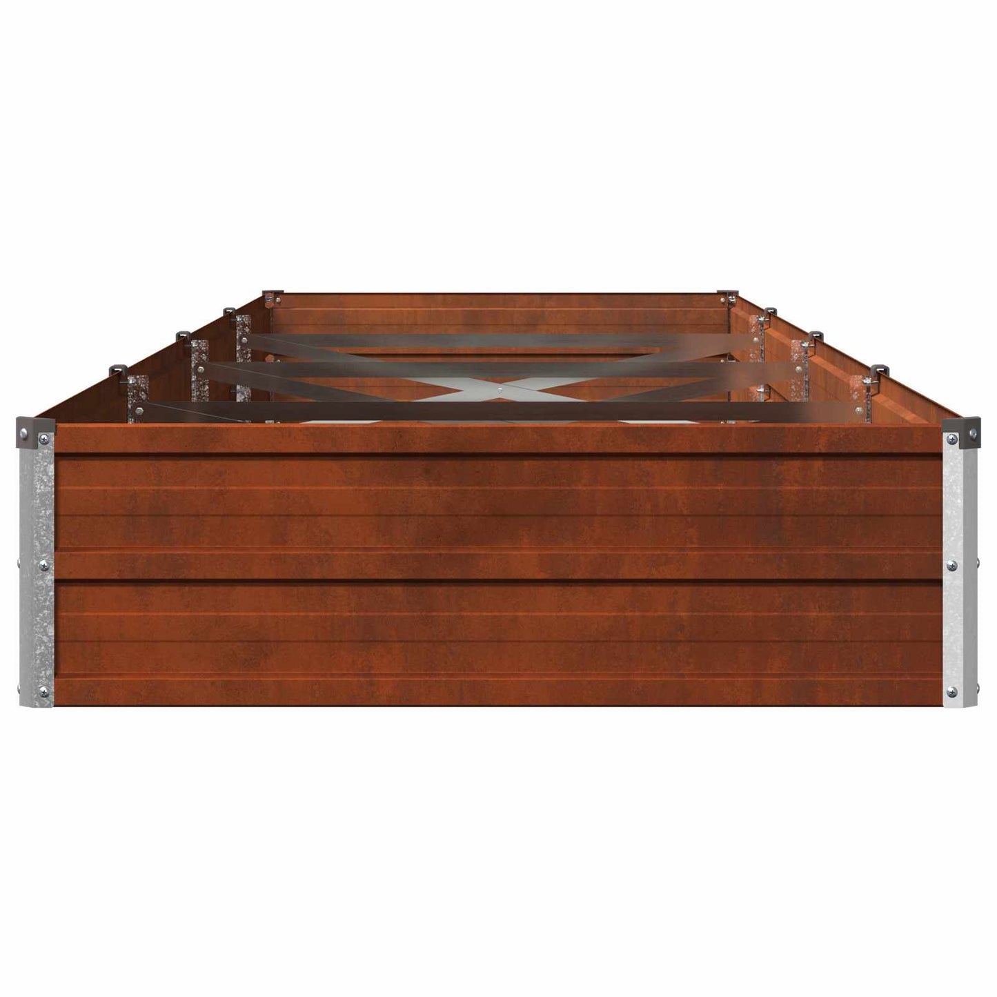 Raised Garden Bed Rusty 320 x 80 x 24 cm corton
