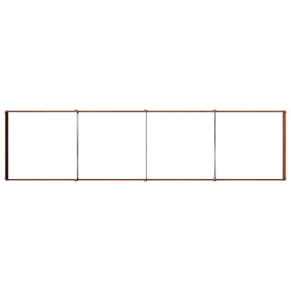 Raised Garden Bed Rusty 320 x 80 x 24 cm corton