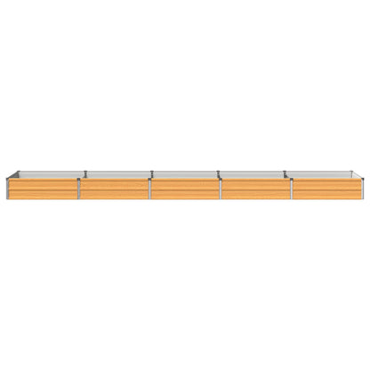Raised Garden Bed Natural 400 x 80 x 24 cm cold-rolled steel