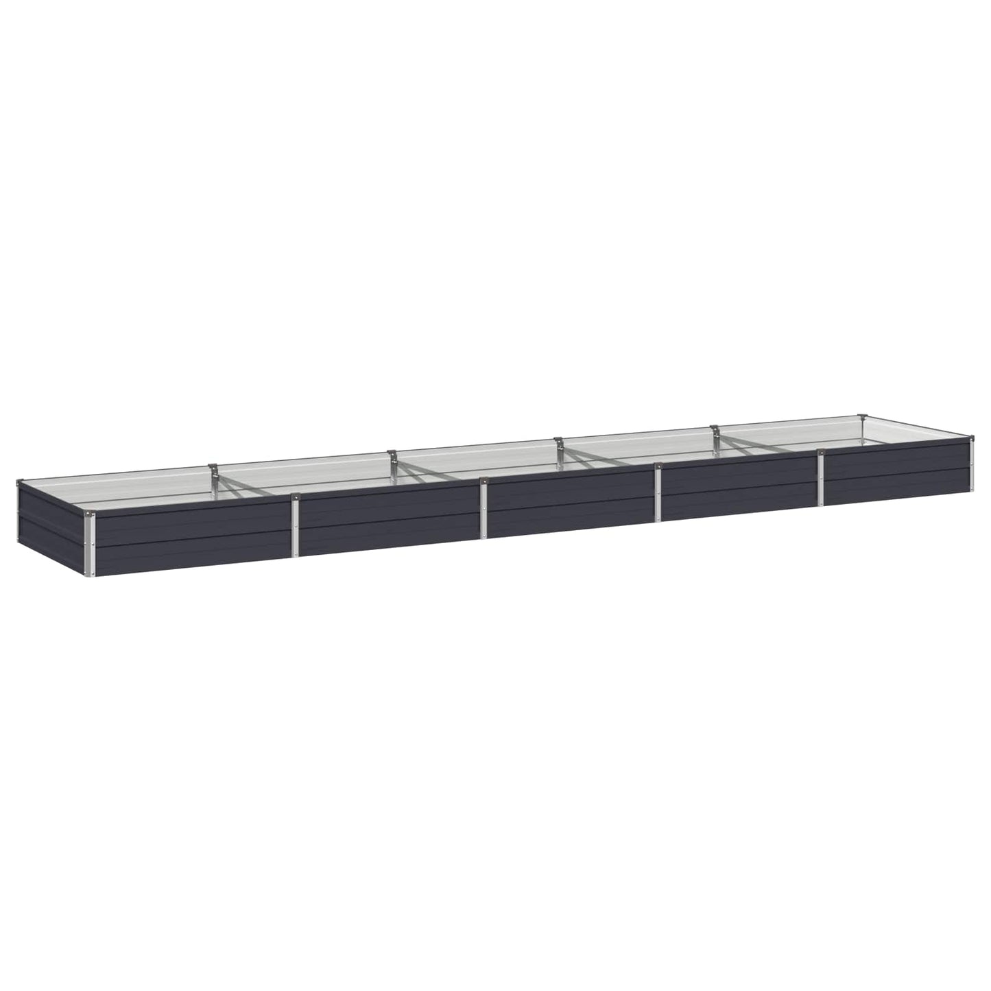 Raised Garden Bed Anthracite 400 x 80 x 24 cm cold-rolled steel