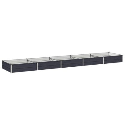 Raised Garden Bed Anthracite 400 x 80 x 24 cm cold-rolled steel
