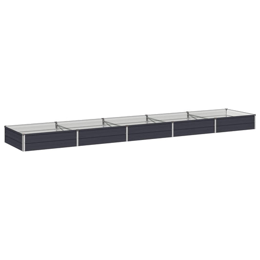 Raised Garden Bed Anthracite 400 x 80 x 24 cm cold-rolled steel