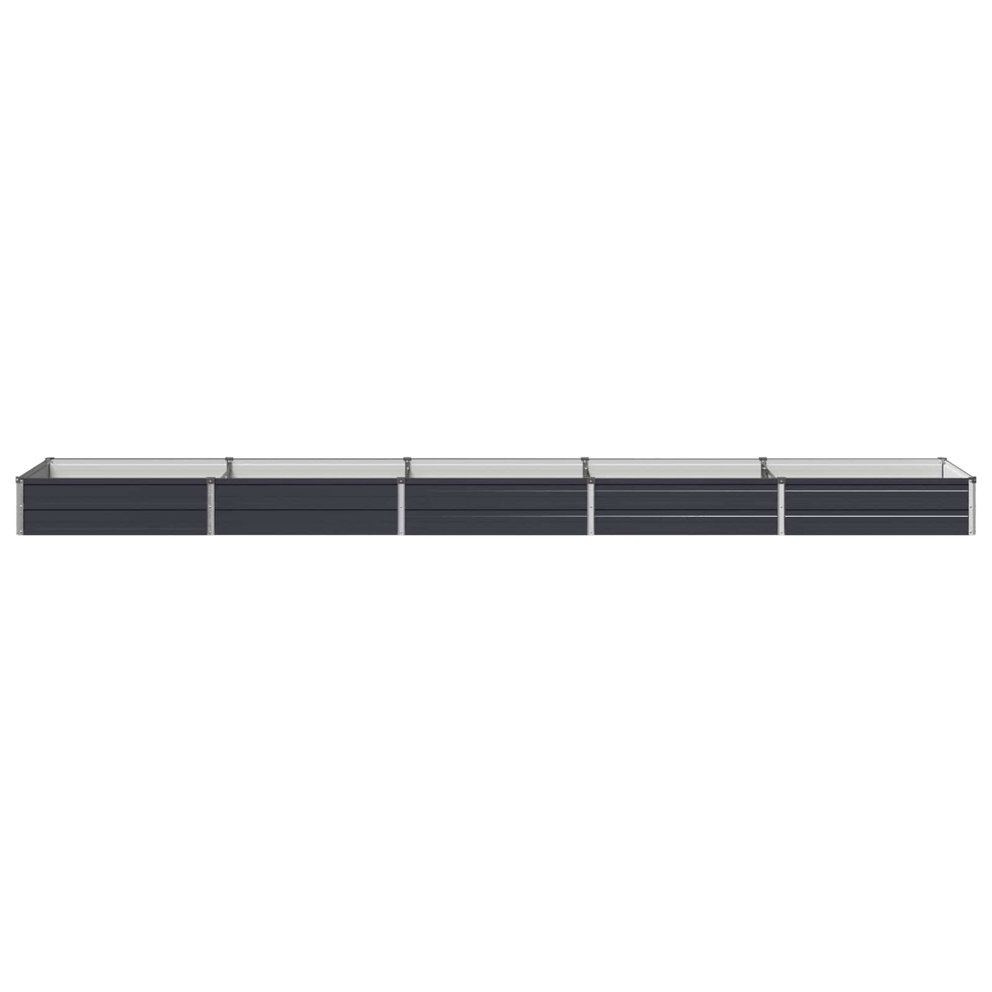 Raised Garden Bed Anthracite 400 x 80 x 24 cm cold-rolled steel