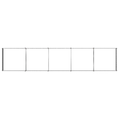 Raised Garden Bed Silver 400 x 80 x 24 cm galvanized