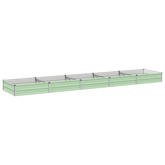 Raised Garden Bed Pastel Green 400 x 80 x 24 cm