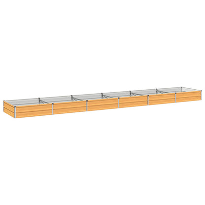 Raised Garden Bed Natural 480 x 80 x 24 cm cold-rolled steel
