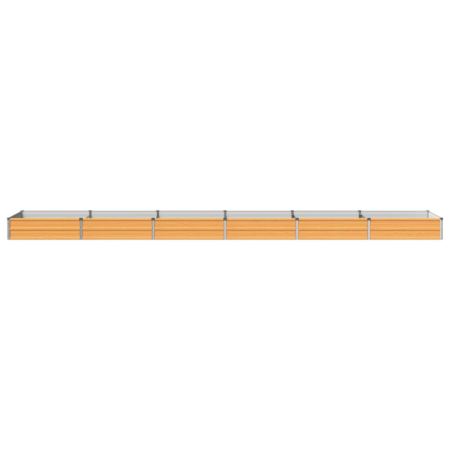 Raised Garden Bed Natural 480 x 80 x 24 cm cold-rolled steel