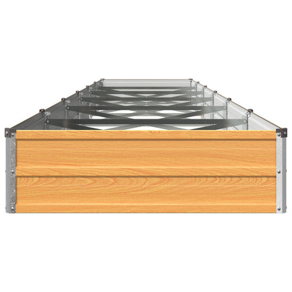 Raised Garden Bed Natural 480 x 80 x 24 cm cold-rolled steel