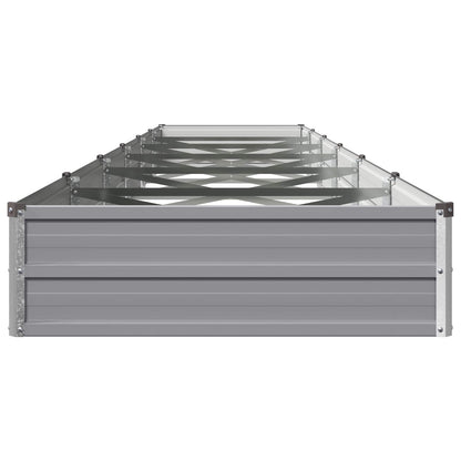 Raised Garden Bed Grey 480 x 80 x 24 cm cold-rolled steel