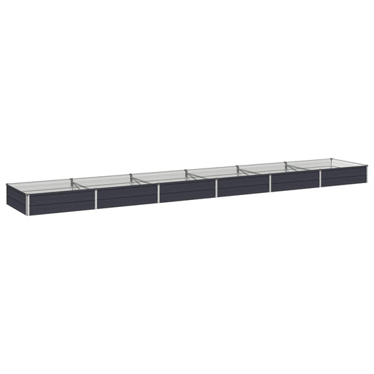 Raised Garden Bed Anthracite 480 x 80 x 24 cm cold-rolled steel