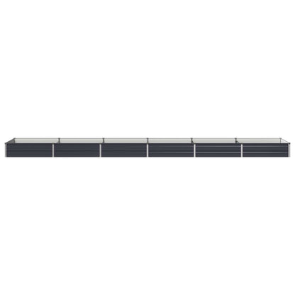 Raised Garden Bed Anthracite 480 x 80 x 24 cm cold-rolled steel