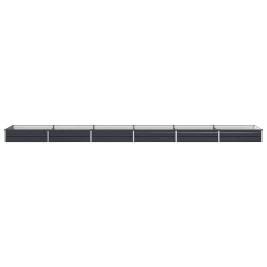 Raised Garden Bed Anthracite 480 x 80 x 24 cm cold-rolled steel