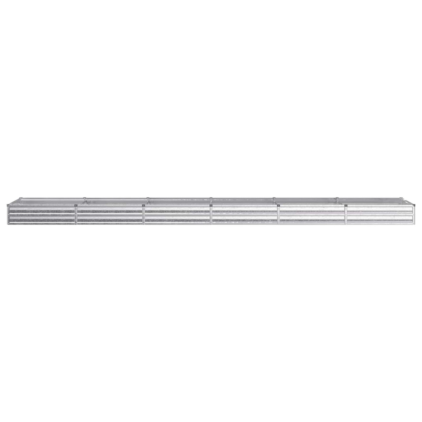 Raised Garden Bed Silver 480 x 80 x 24 cm galvanized