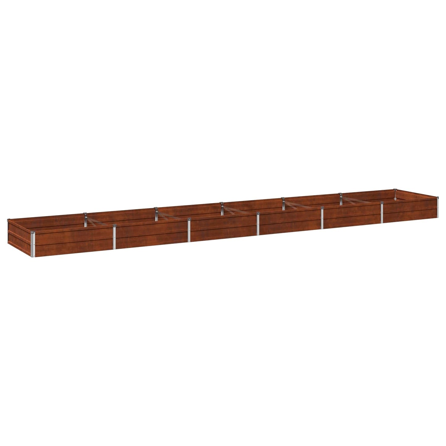 Raised Garden Bed Rusty 480 x 80 x 24 cm corton