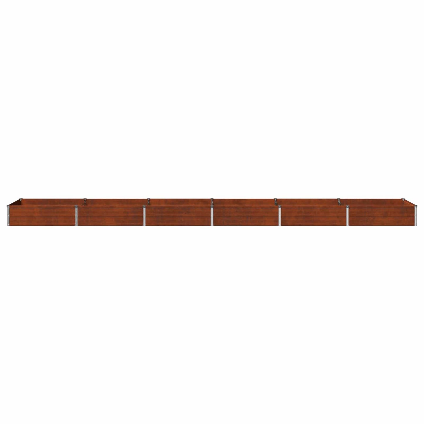 Raised Garden Bed Rusty 480 x 80 x 24 cm corton