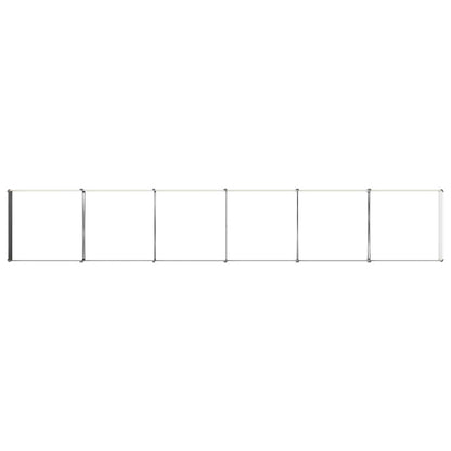 Raised Garden Bed Ivory 480 x 80 x 24 cm cold-rolled steel