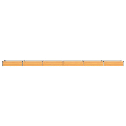 Raised Garden Bed Natural 600 x 80 x 24 cm cold-rolled steel