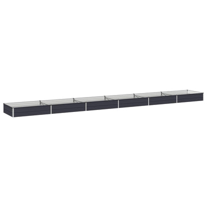 Raised Garden Bed Anthracite 600 x 80 x 24 cm cold-rolled steel