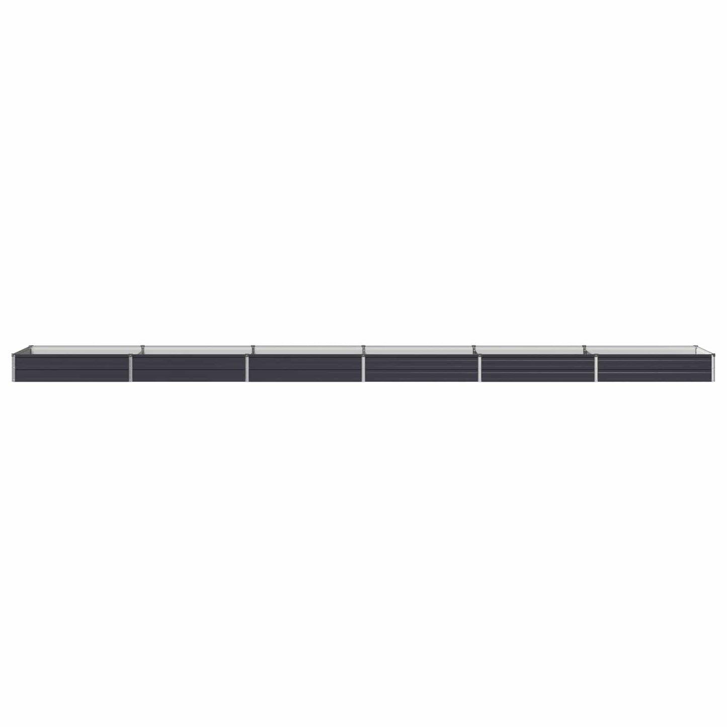 Raised Garden Bed Anthracite 600 x 80 x 24 cm cold-rolled steel