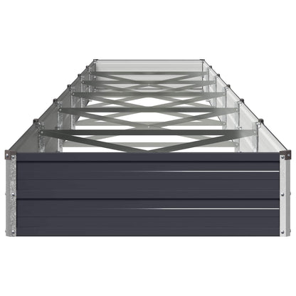 Raised Garden Bed Anthracite 600 x 80 x 24 cm cold-rolled steel