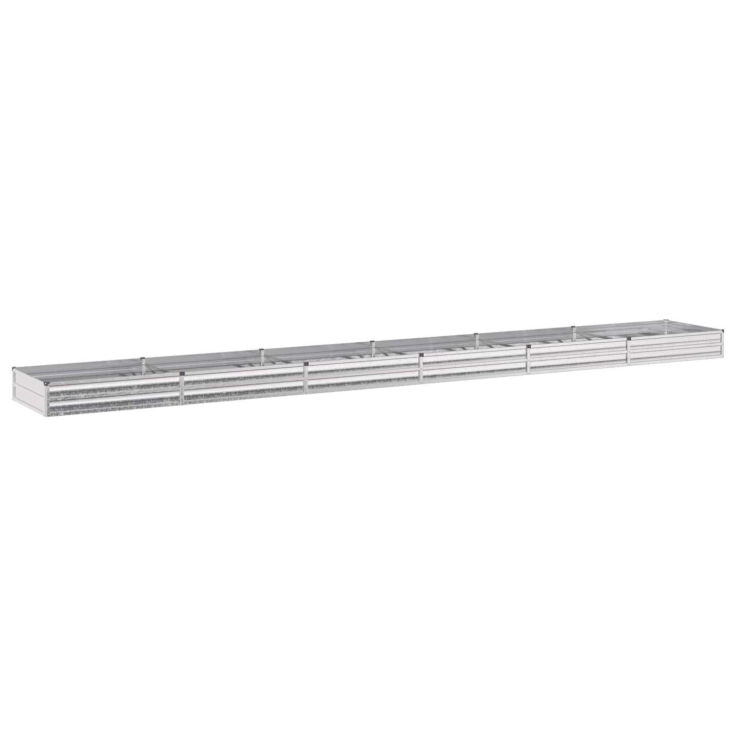 Raised Garden Bed Silver 600 x 80 x 24 cm galvanized