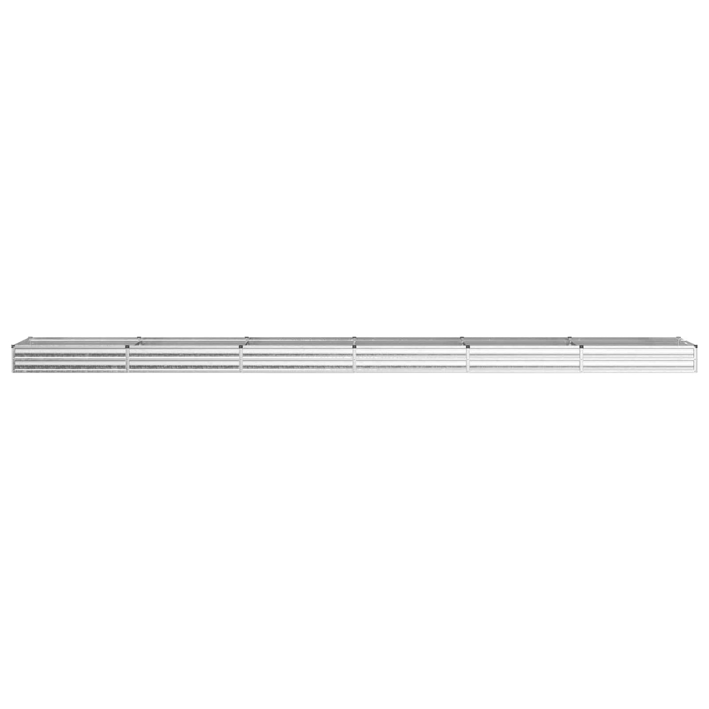 Raised Garden Bed Silver 600 x 80 x 24 cm galvanized