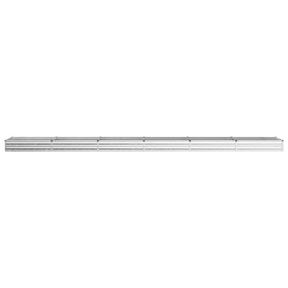 Raised Garden Bed Silver 600 x 80 x 24 cm galvanized