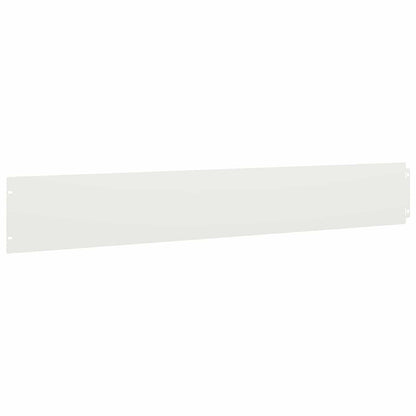 Lawn Edging 30 pcs 15 x 103 cm Steel White