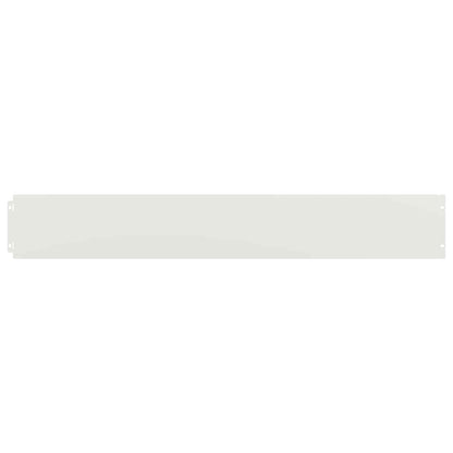 Lawn Edging 30 pcs 15 x 103 cm Steel White