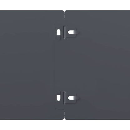 Lawn Edging 30 pcs 15 x 103 cm Steel Anthracite