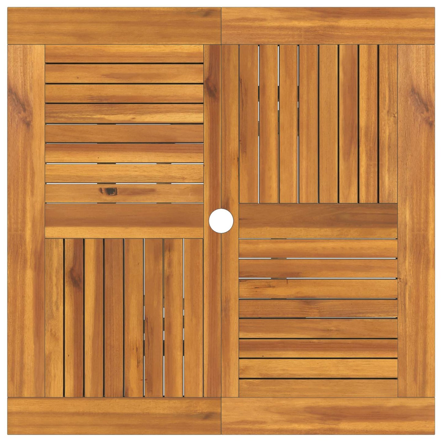 3 Piece Folding Garden Bistro Set Natural Solid Teak Wood