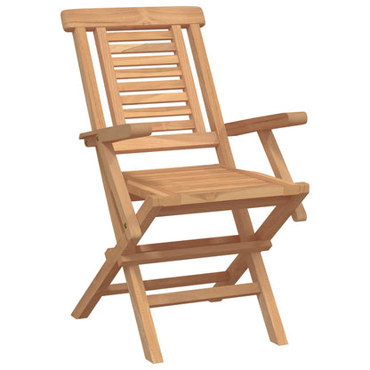 Garden Set 5 pcs Brown Solid Teak Wood