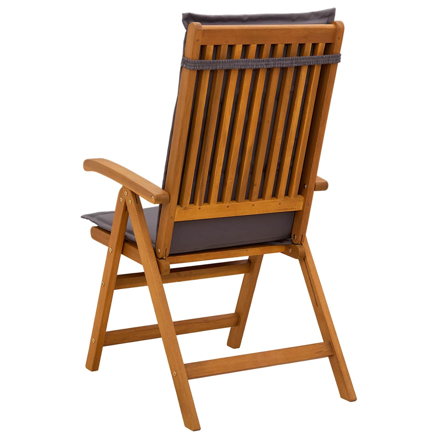 Reclining Garden Chairs 4 pcs Natural Solid Acacia Wood