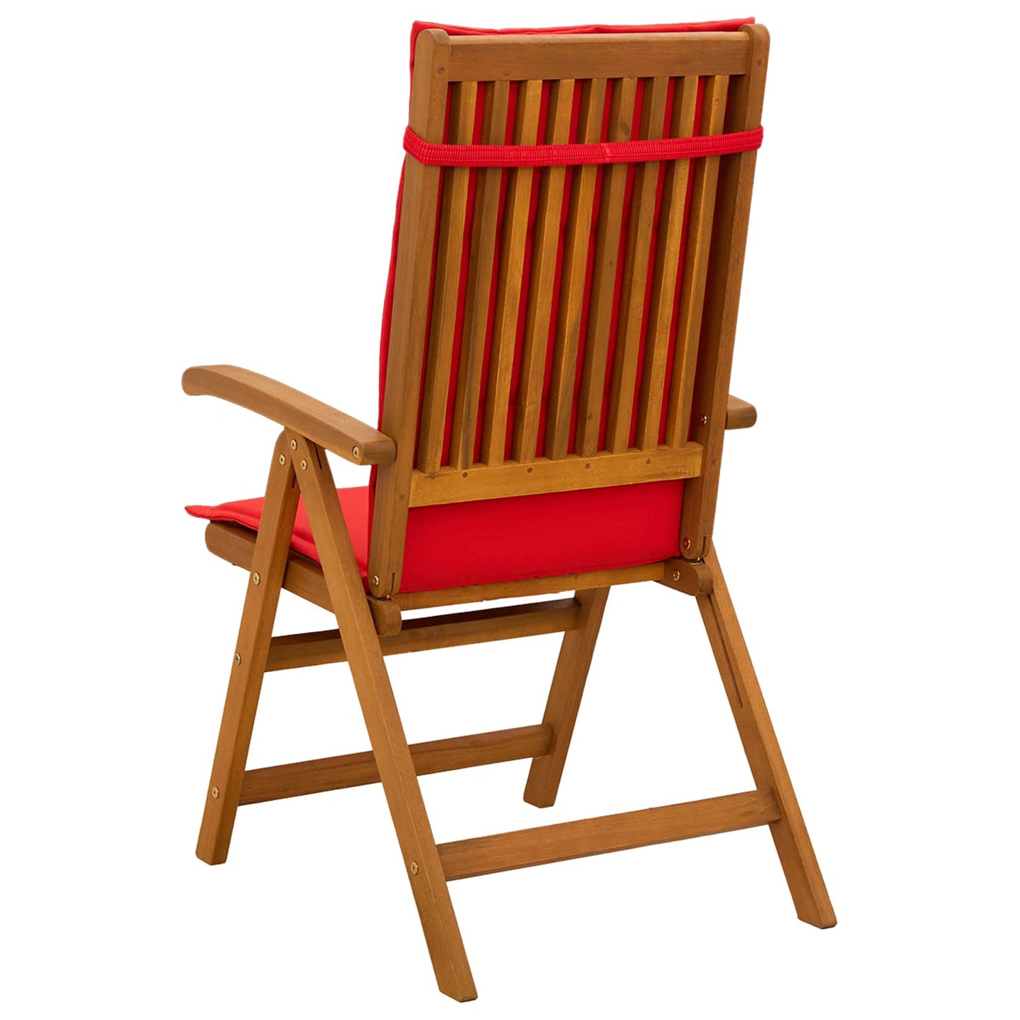Reclining Garden Chairs 4 pcs Natural Solid Acacia Wood