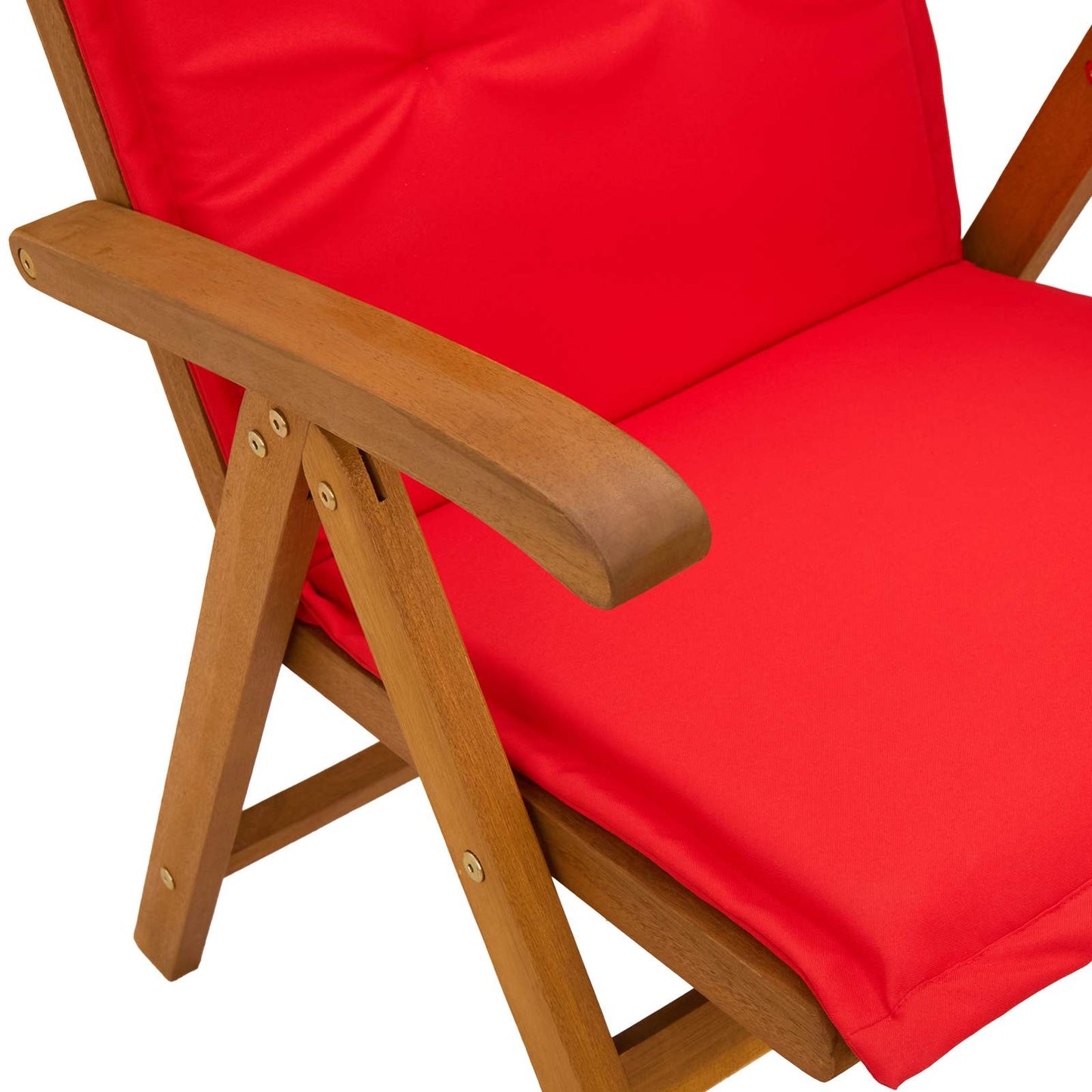 Reclining Garden Chairs 6 pcs Natural Solid Acacia Wood